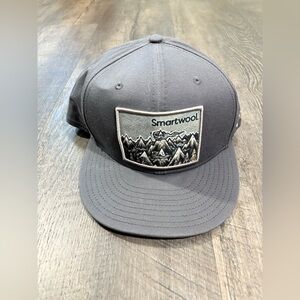 Smartwool New Era Logo Gray Baseball SnapBack Cap Adjustable Mountain Patch
